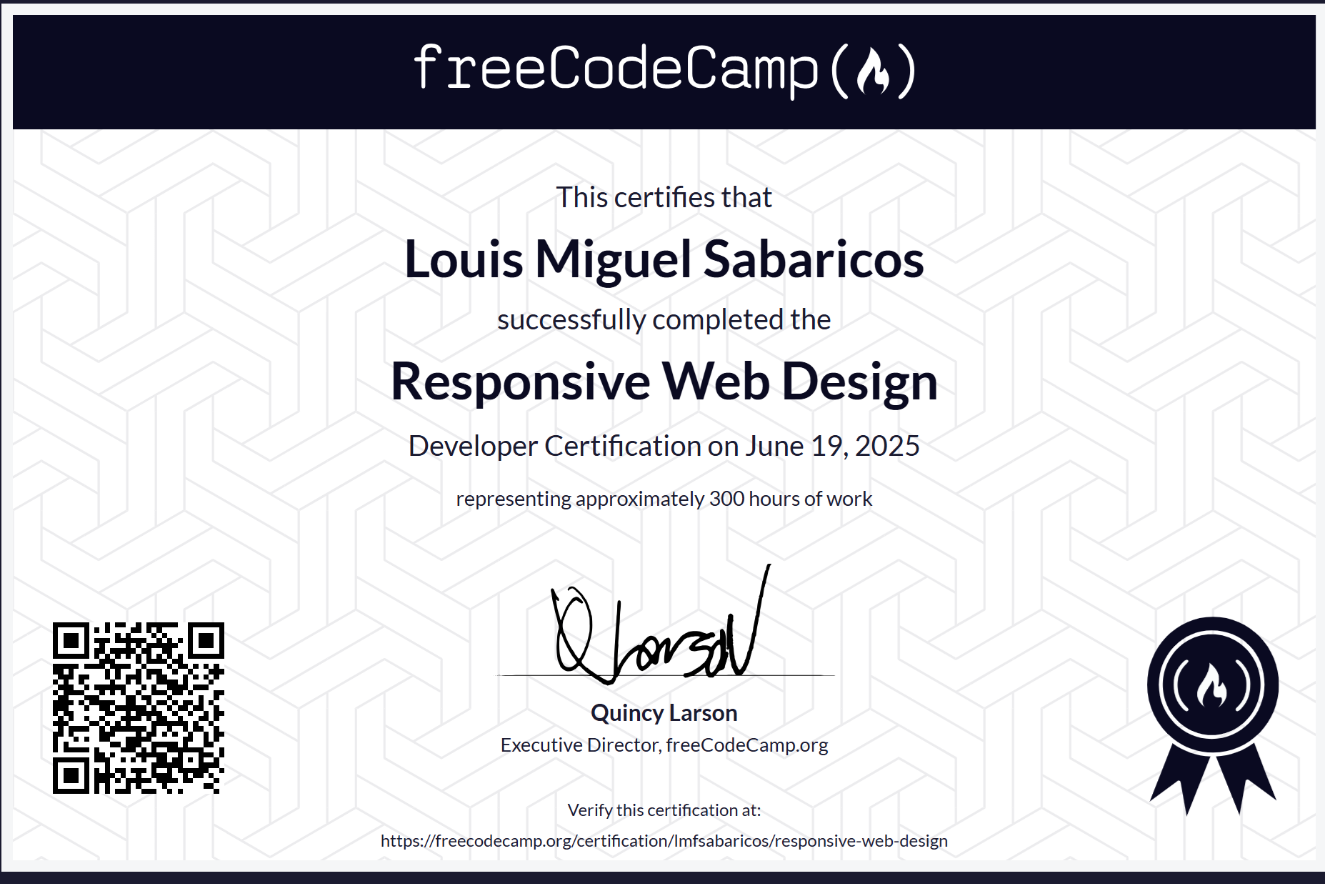Responsive Web Design Certificate